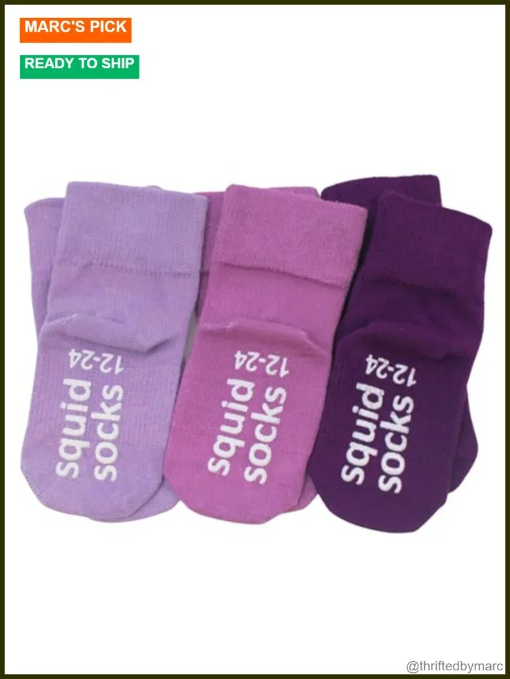 Baby Socks That Stay On - 3 Pack Crew Socks Viscose from Bamboo